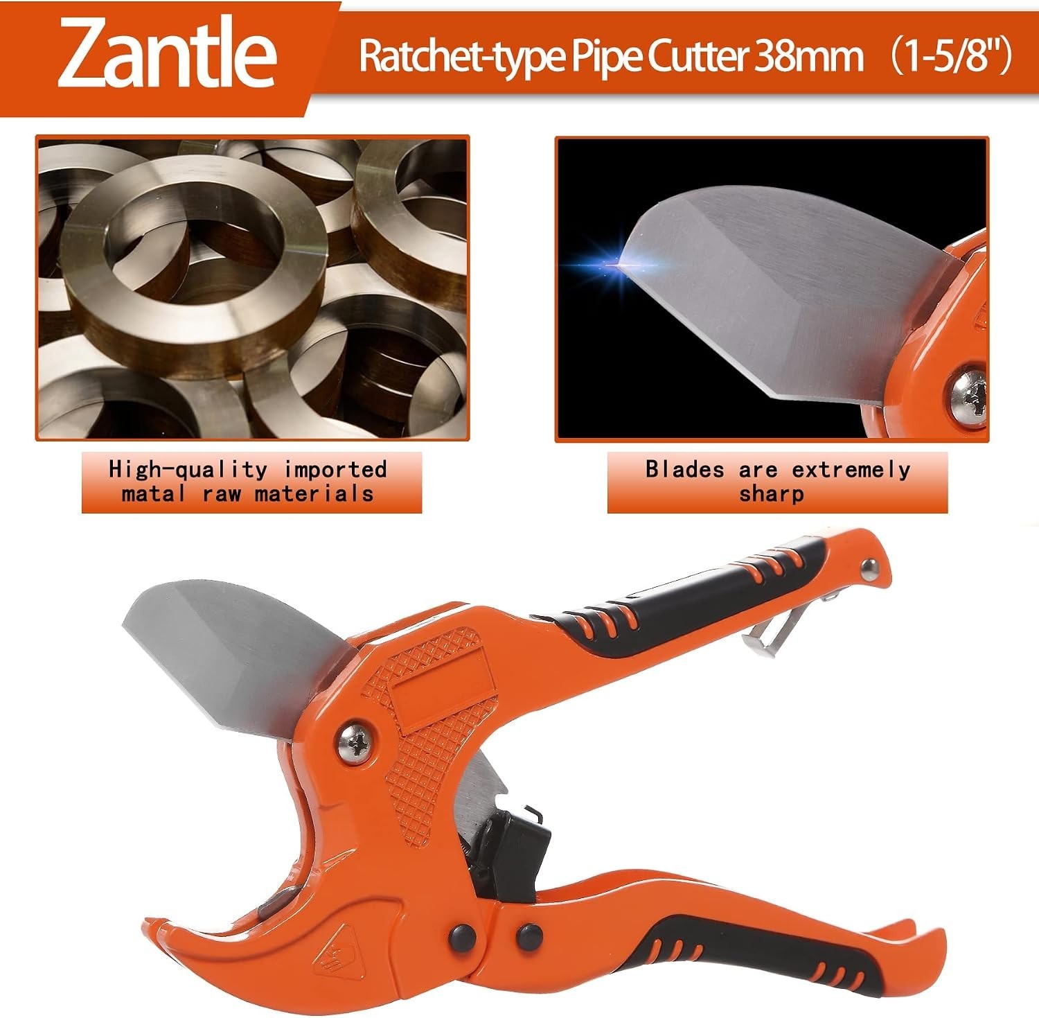 Ratchet Pipe Cutter, Cuts PEX, PVC and PPR up to 1-5/8 in. O.D. | One-Hand Tu…