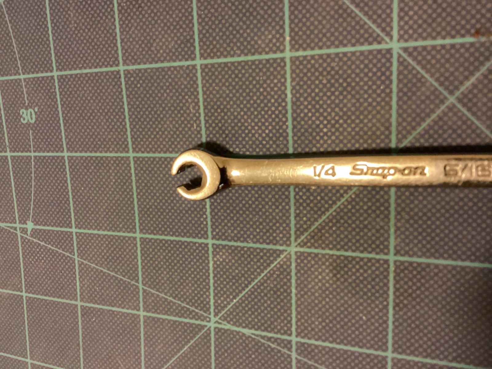 Snap On 1/4″- 5/16″ 6-Pt. SAE Flank Drive Double End Flare Nut Wrench RXFS810B
