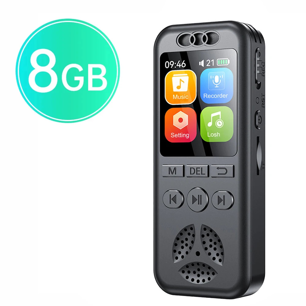 128GB Digital Voice Recorder 1536KBPS Professional Sound Dictaphone Voice Activa