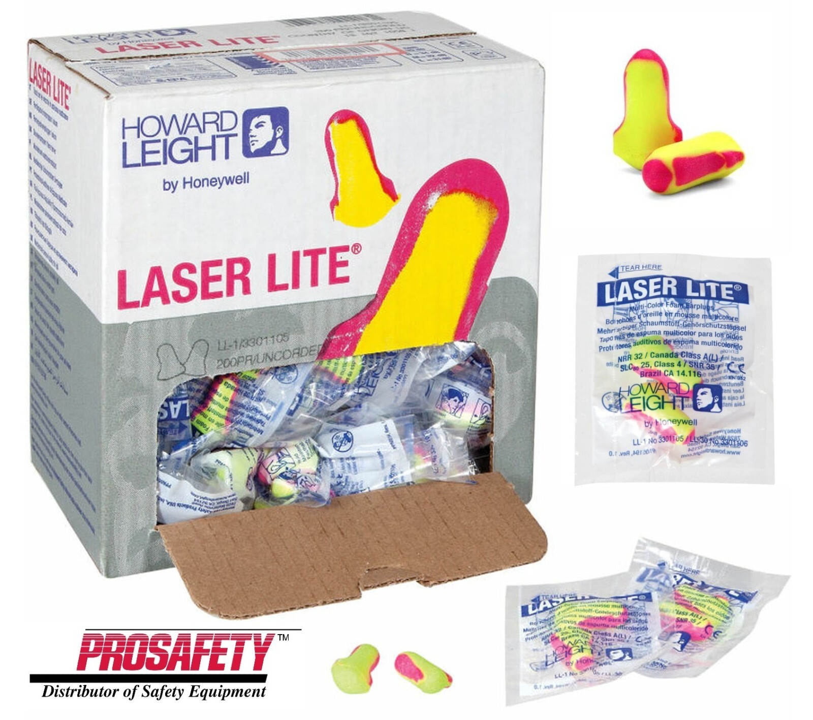 LL1 Noise Reduction NRR 32db Foam Disposable Shooting Sleep Aid No Cord EarPlugs