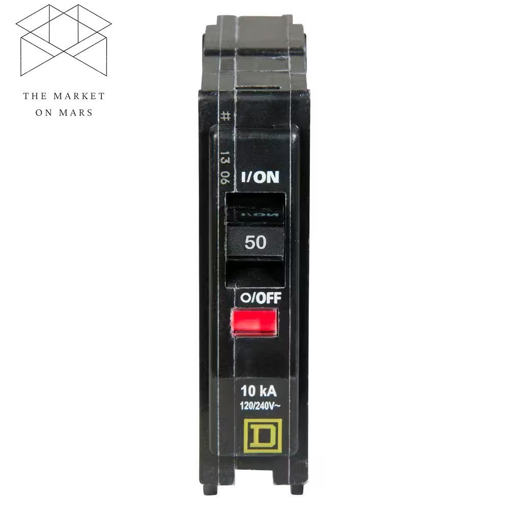 Qo 50 Amp Single-pole Circuit Breaker One-pole 120/240 V Non-Neutral Square D