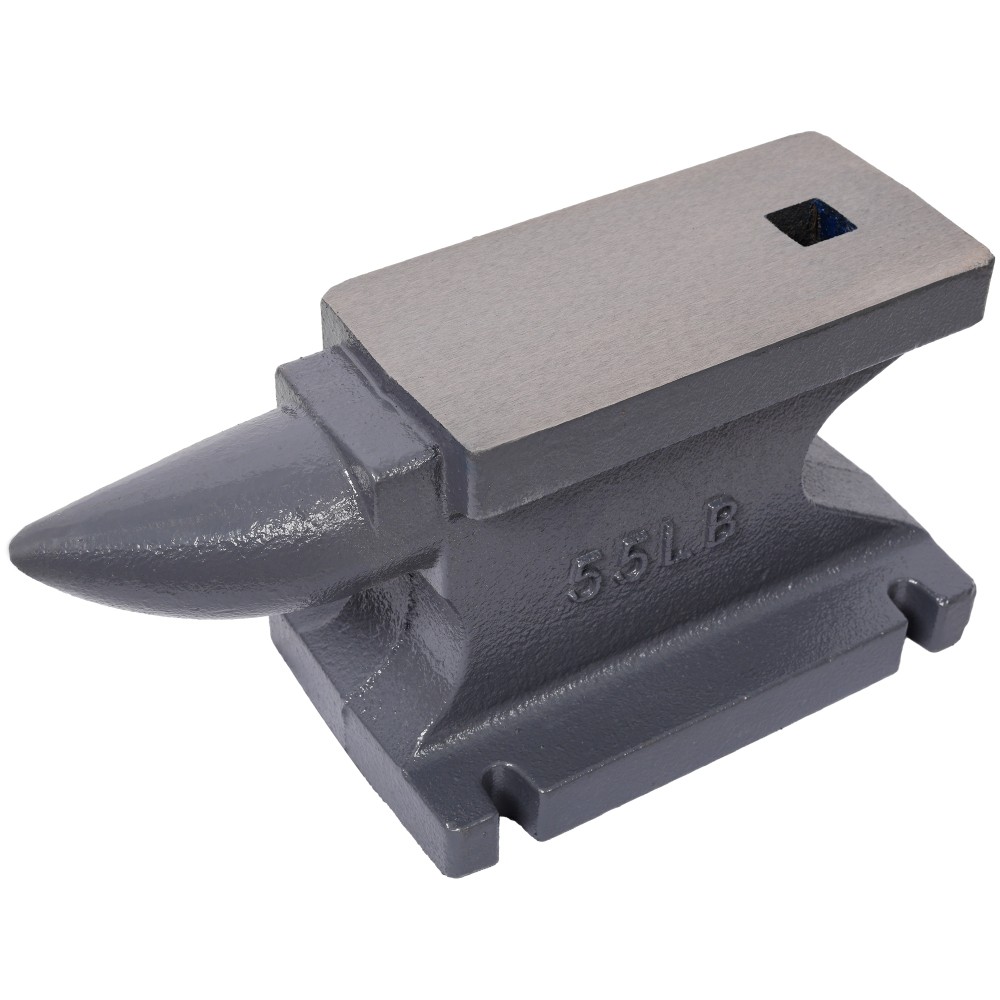 55LB(25KG) Gray Cast Iron Anvil, Square Horn & Stable Base