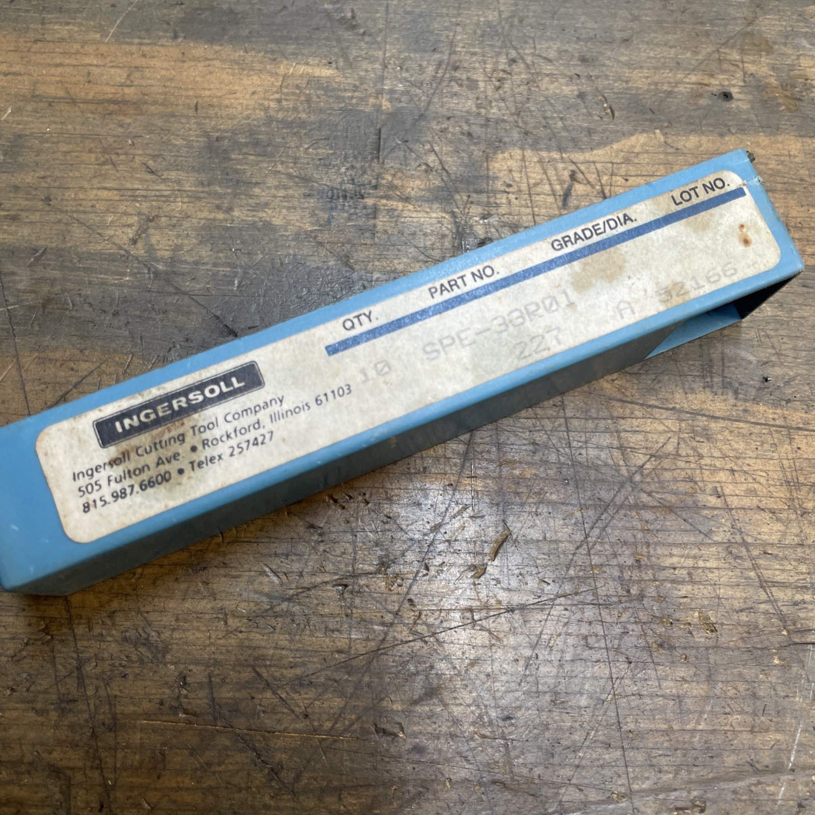 Ingersoll SPE 33R01 Grade 227 Carbide Milling Inserts (box of 7 inserts)