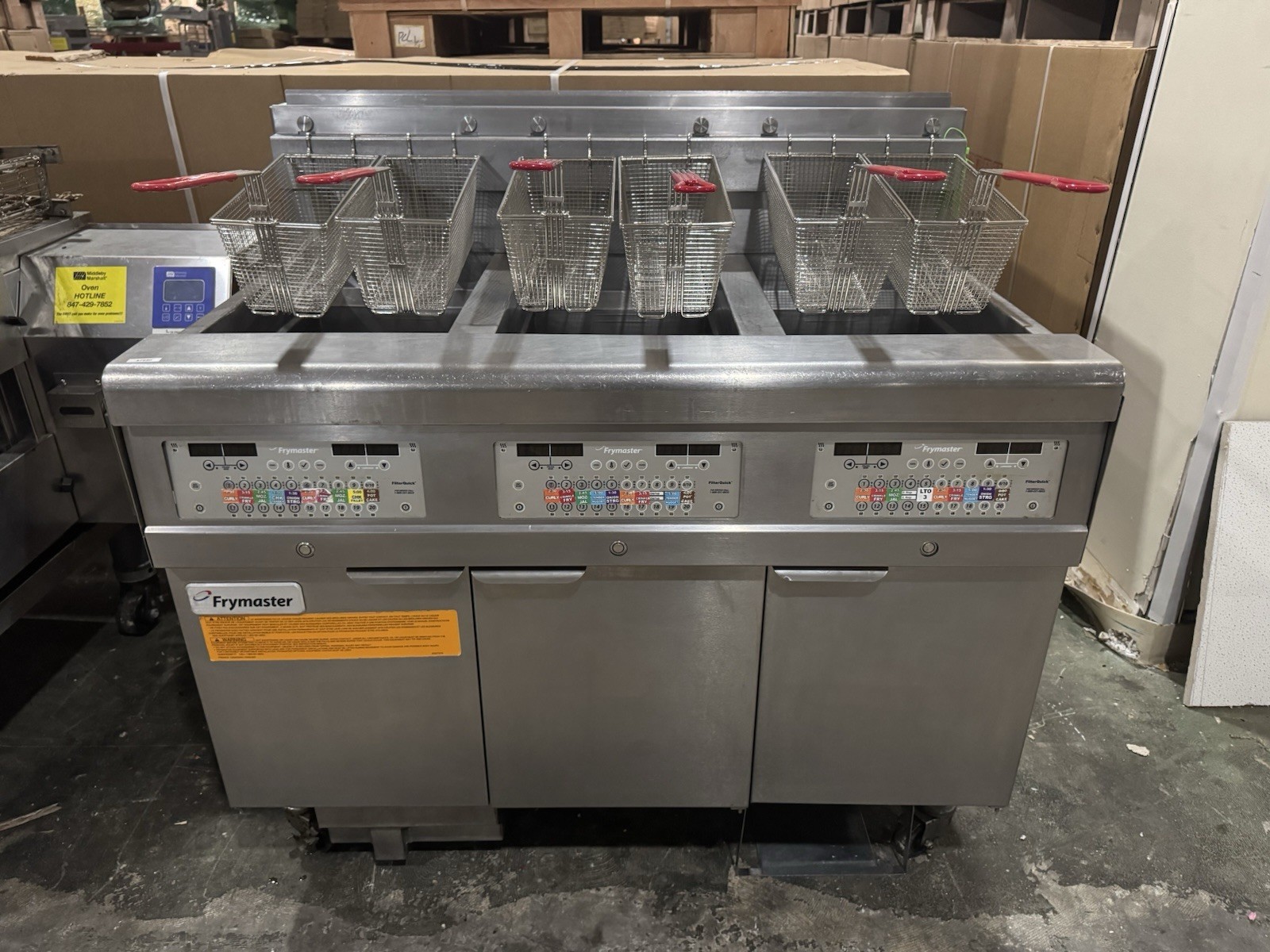 Frymaster 3FQG30UQZQ37ZNG 3 Vat Gas Fryer w/ FilterQuick Filtration- Working