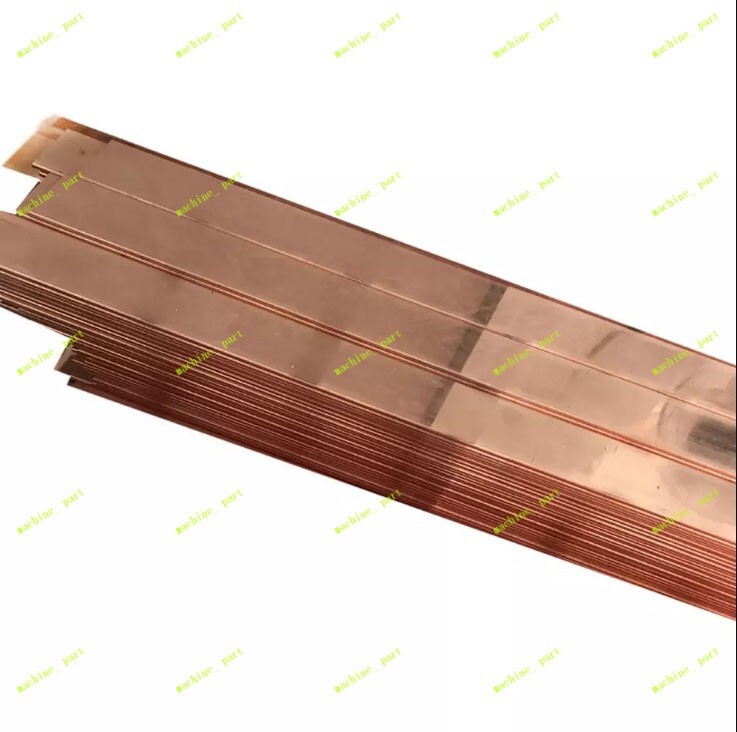4pcs 99% Copper T2 Cu Metal Flat Bar Plate 1.5mm x 10mm x 250mm