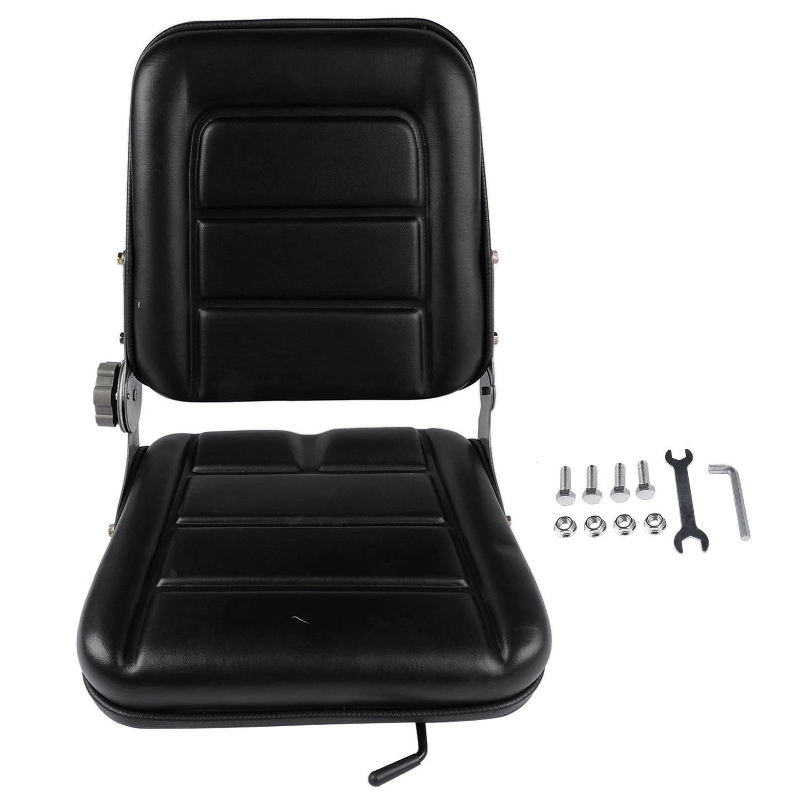 Adjustable Backrest Lawn Mower Tractor Seat Forklift Excavator Seat Universal