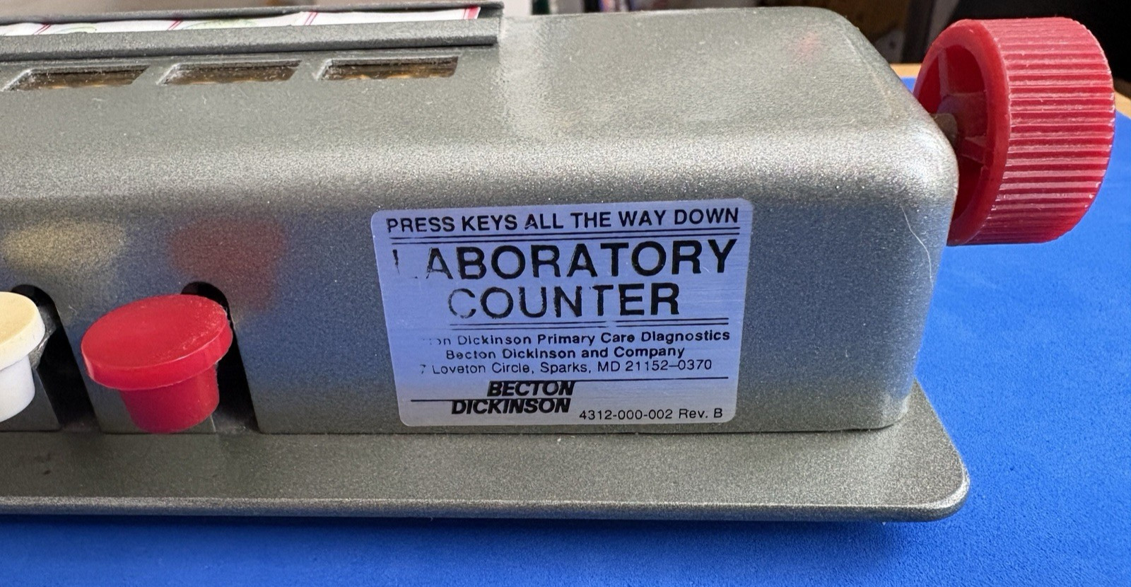 Becton Dickinson Laboratory Counter 💥 5 Button Reset Tally 📦 Free Shipping