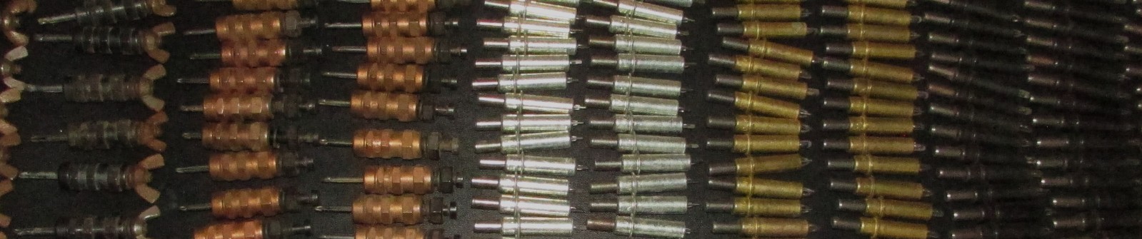 LOT OF 188 MIXED USED CLECO METAL FASTENERS: WING NUT, HEX NUT, PLIER, & SPRING