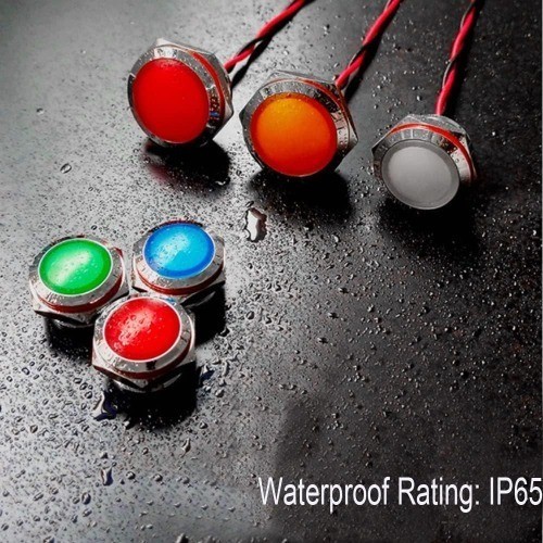 Energy Saving Indicator Light 110V 230V AC 20mA Yellow LED Water Color: Yellow