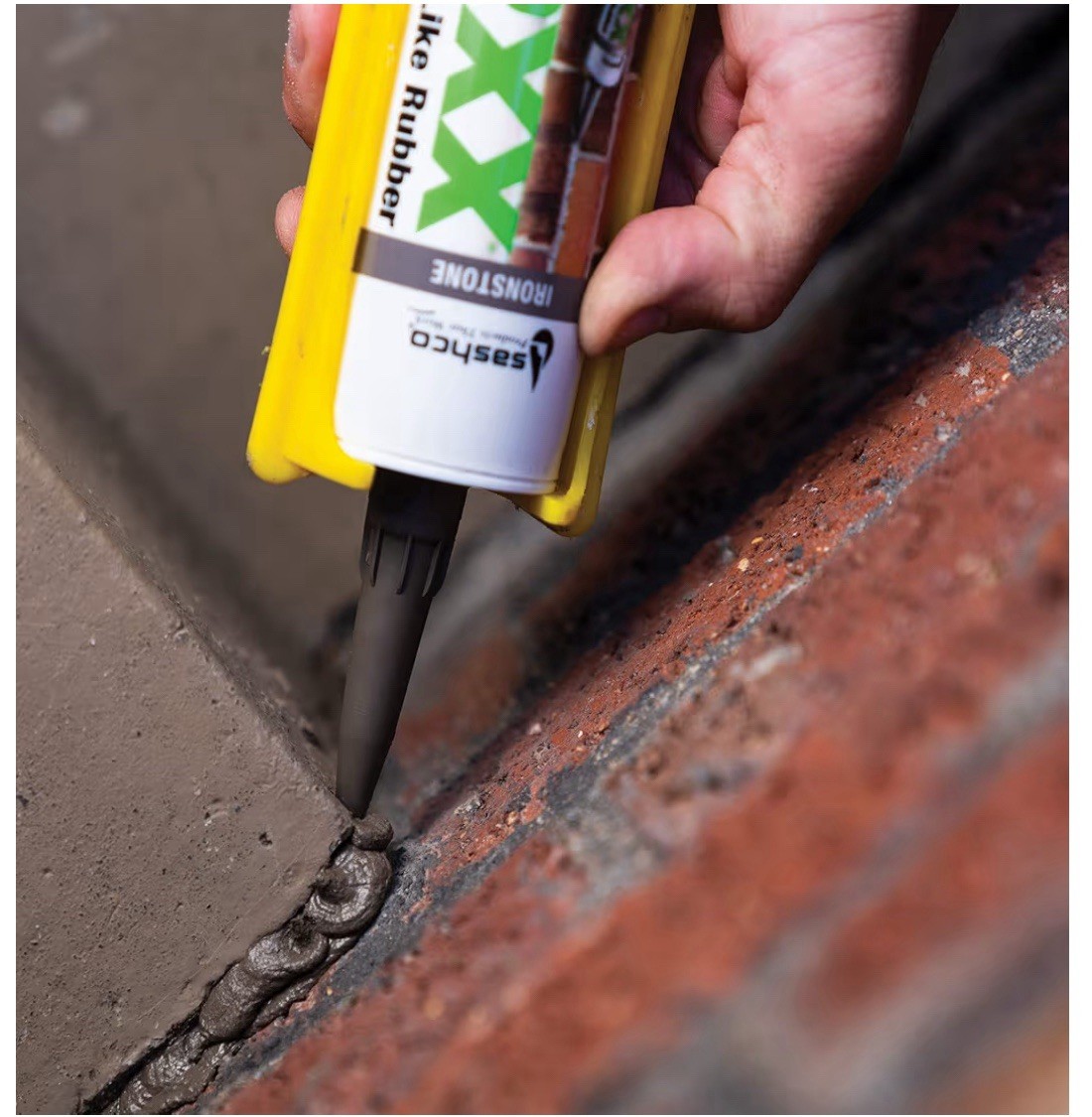 Mor-Flexx Textured Caulk, Charcoal 10.5 oz (Pack of 12) Mortar And Stucco Repair