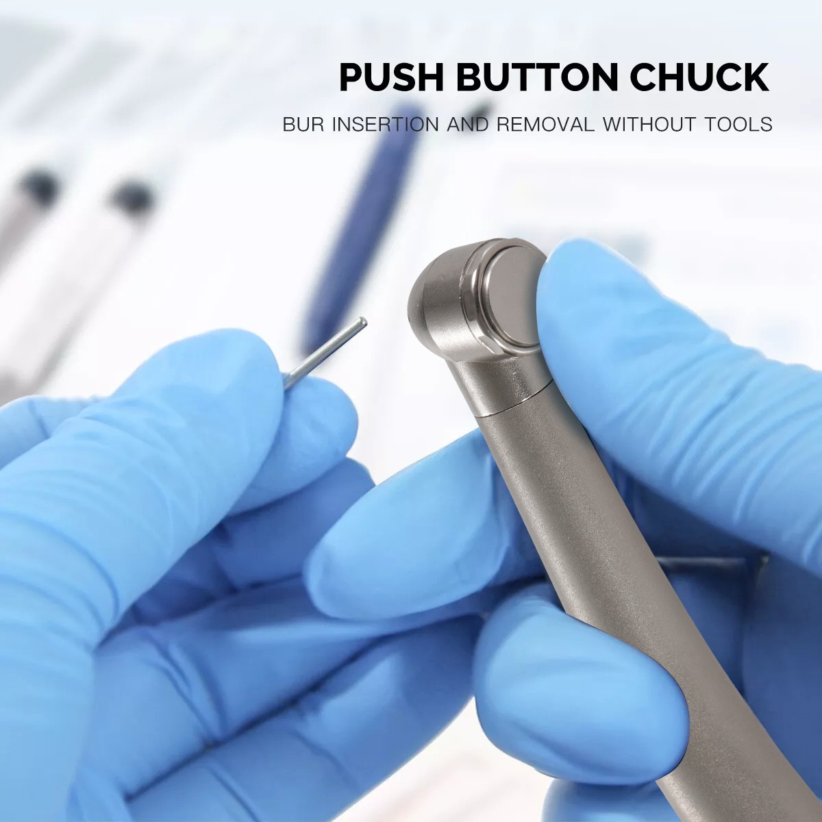 NSK Style LED E-generator Dental High Speed Handpiece Fiber Optic Turbine 4Hole