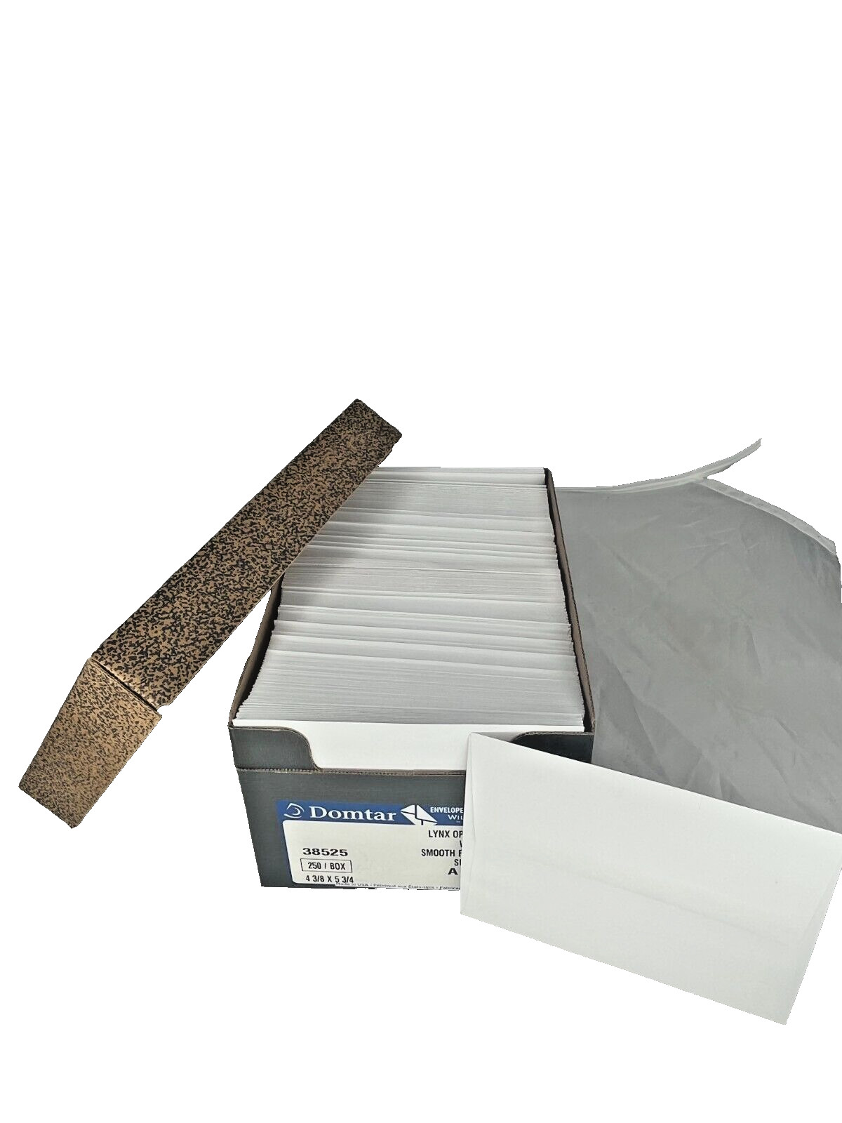 Box of About 200 Domtar Lynx Opaque White A-2 Envelopes 5-3/4″ x 4-3/8″