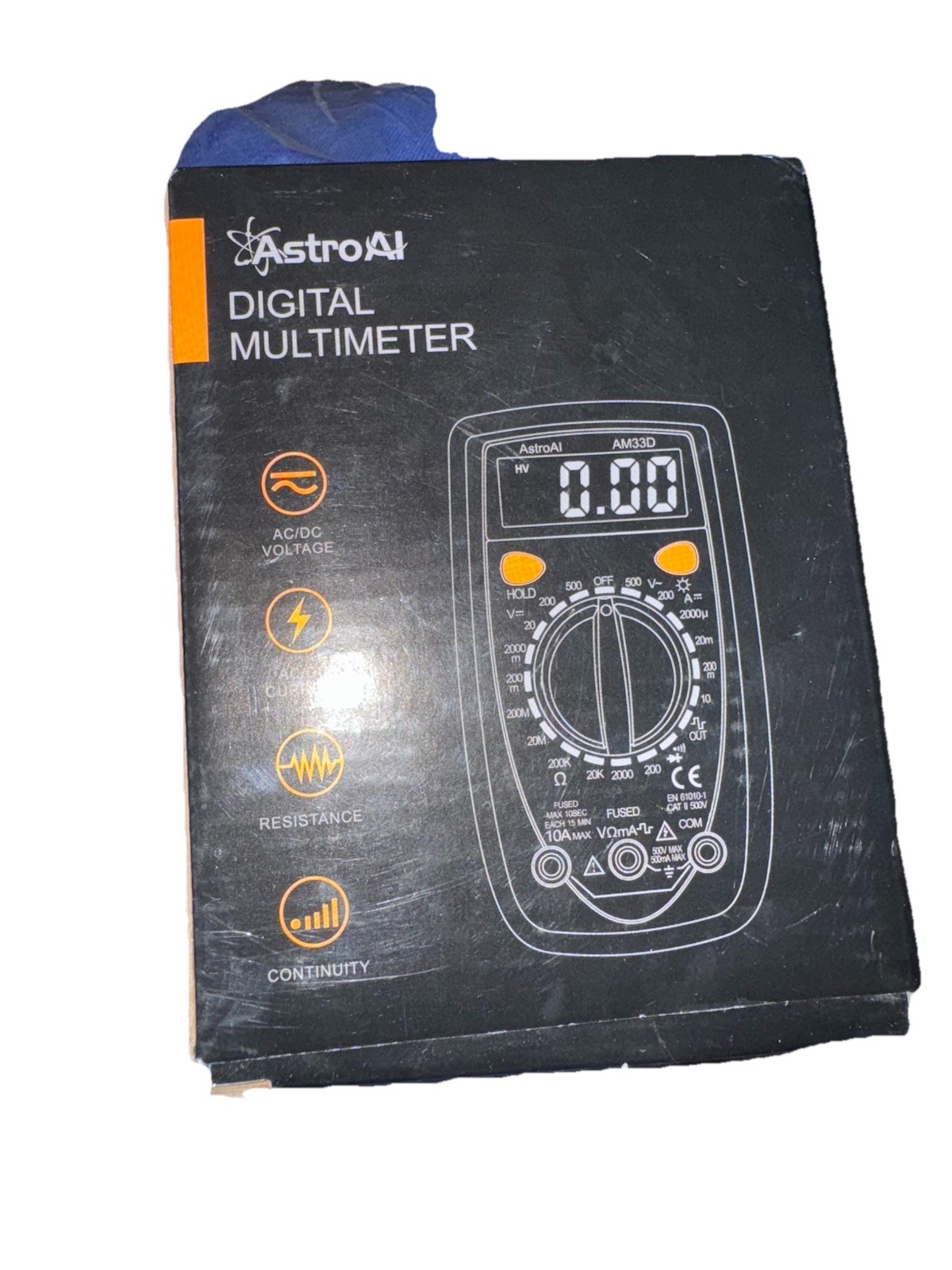 AstroAI Digital Meter Multimeter AM33D New In Box And Instructions