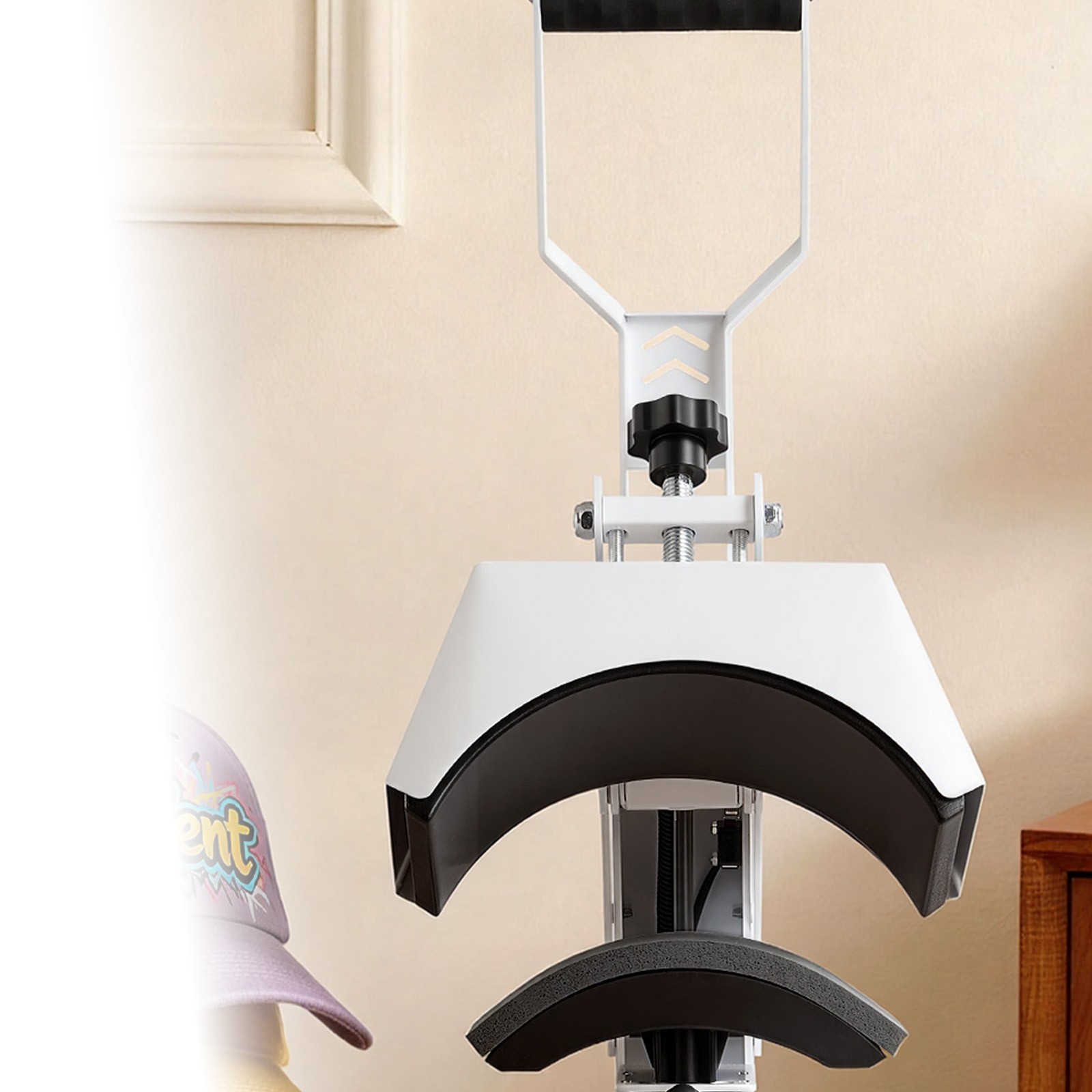 Uimoso Hat Heat Press Machine with 8.5 x 4 in Heating Plate for Caps