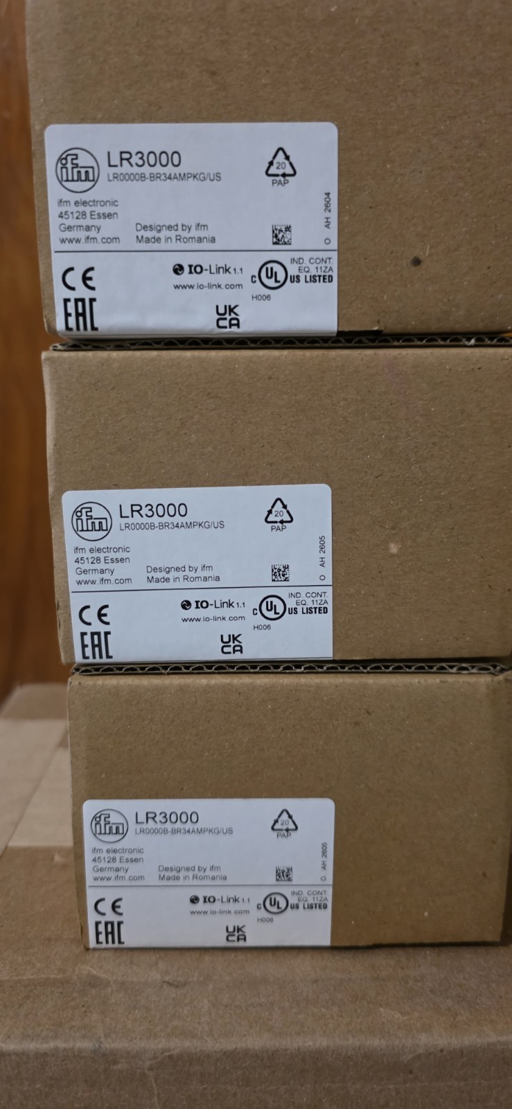 IFM LR3000 Continuous Level Sensor