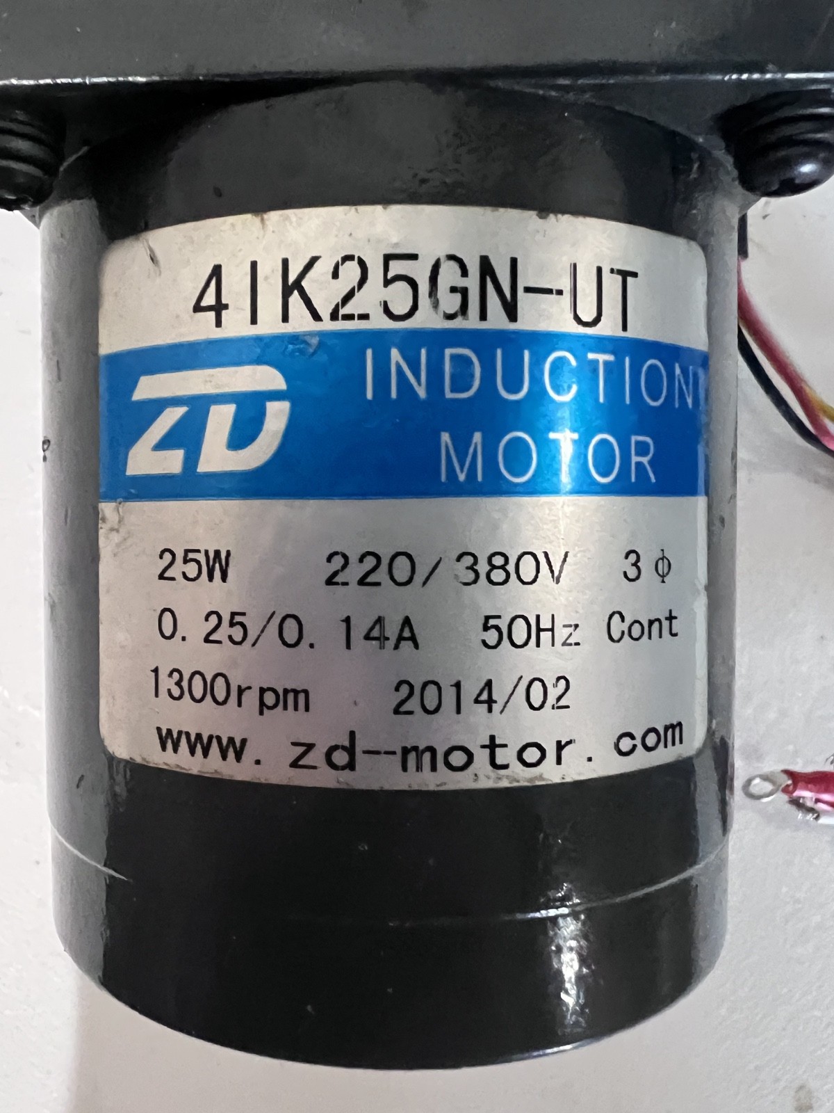 Gear Motor 4IK25GN-UT 25W 220/380V 0.25/14A 50Hz 1300rpm – Ships FREE!