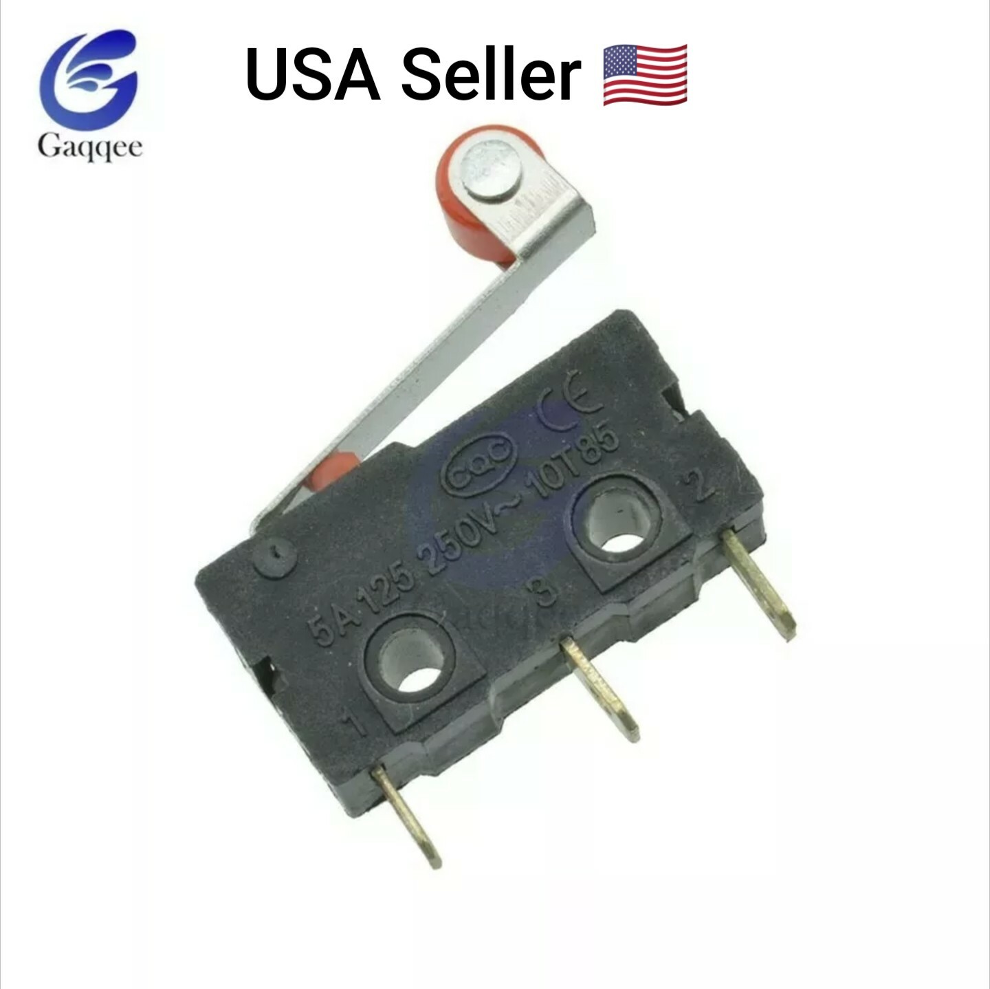 1 Pc KW12-3 Micro Roller Lever Arm Normally Open Close Limit Switch Roller 5A