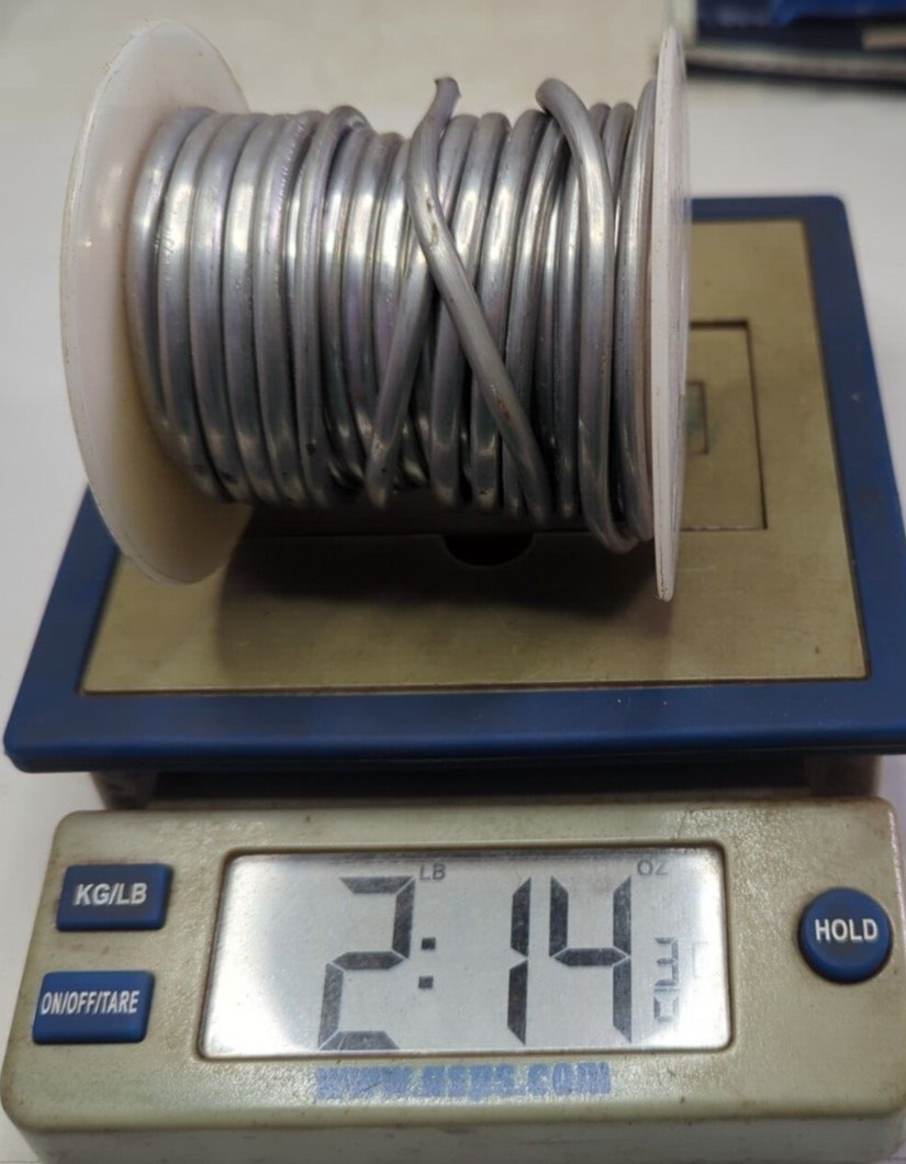 VINTAGE NASSAU B STEARINE SOLDER – SPEC: AT 7241 STEARINE CORE PARTIAL ROLL