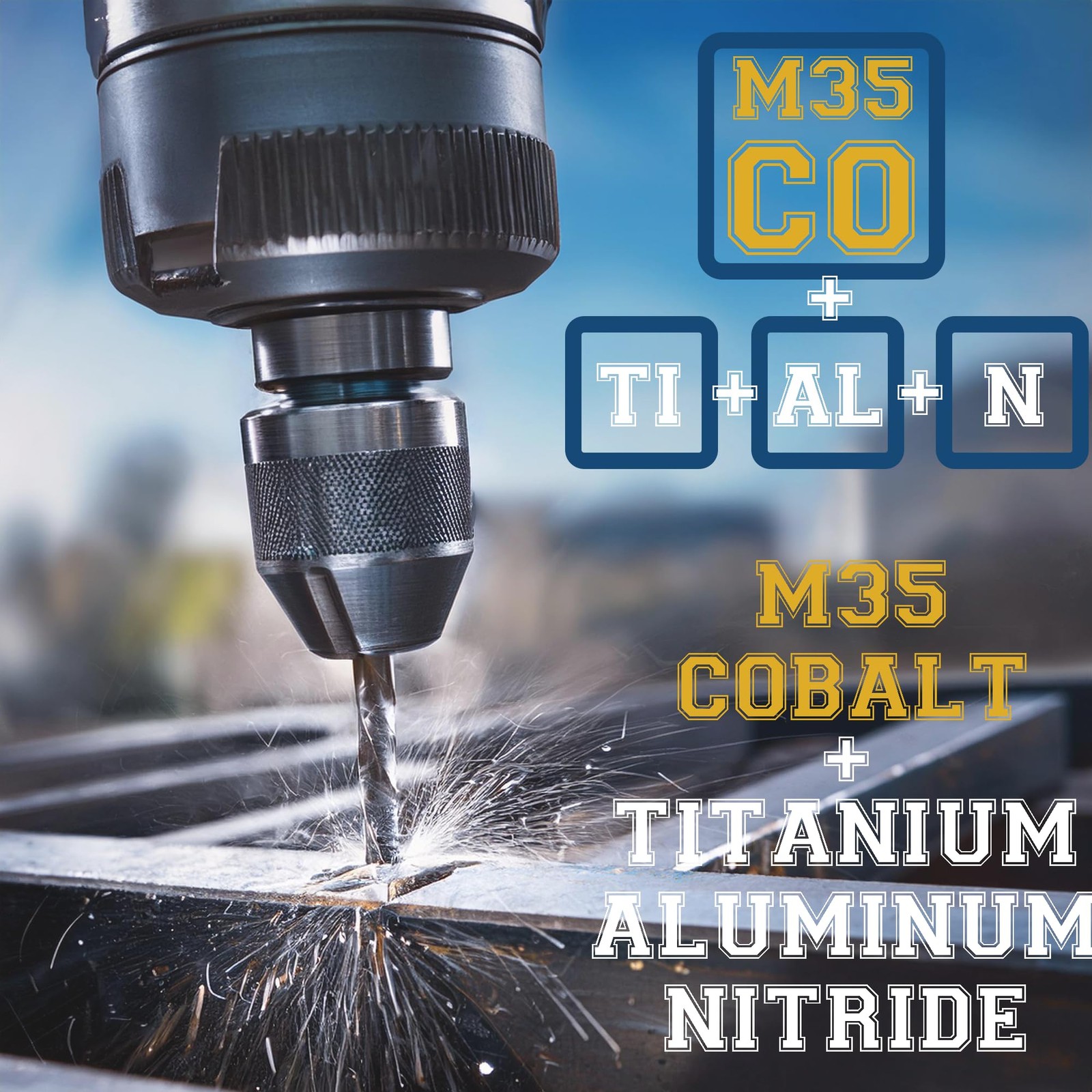 3/4 Inch Drill Bit for Metal – Industrial Grade M35 Cobalt Titanium 3/4″