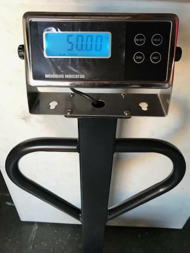 MS-1420 Portable Heavy Duty Shipping Bench Scale 300 lb x 0.01 lb Wheel Handle
