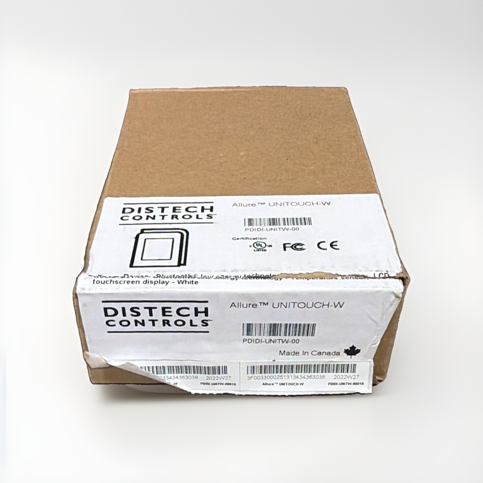 Distech Controls Allure UNITOUCH-W Touchscreen Display White PDIDI-UNITW-00 #135