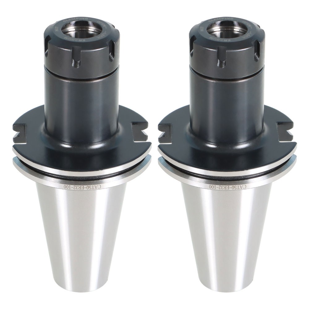 4 PCS CAT50-ER32 COLLET CHUCK 4″ Gage Length—4 CHUCKS NEW Tool Holder Set