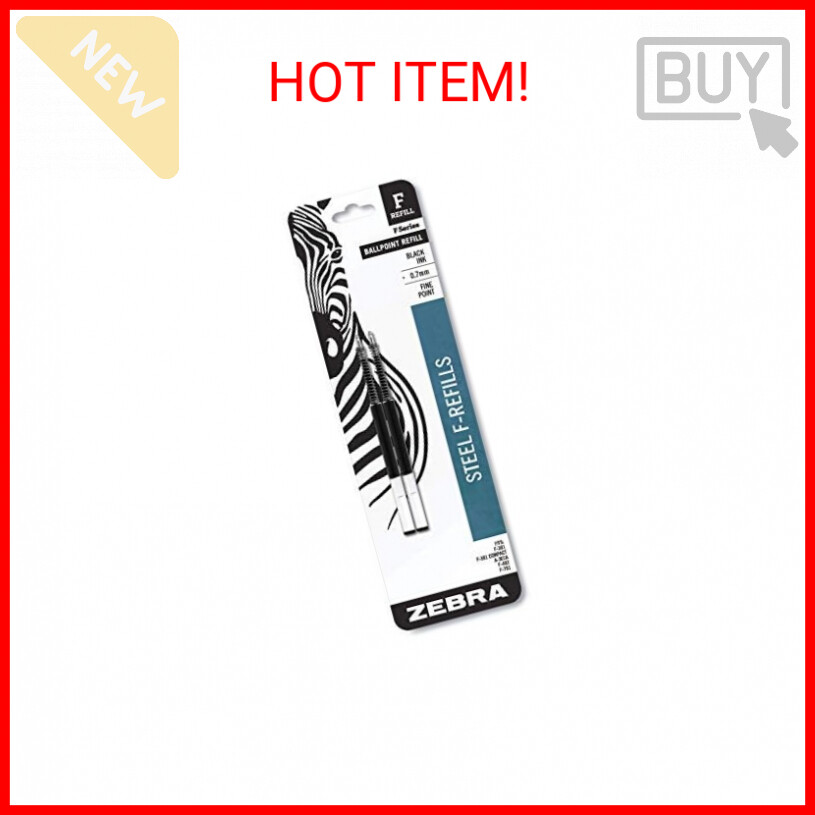 Zebra F301, F301 Ultra, F402, 301A, Spiral Ballpoint Pen Refills, 0.7mm, Fine Po