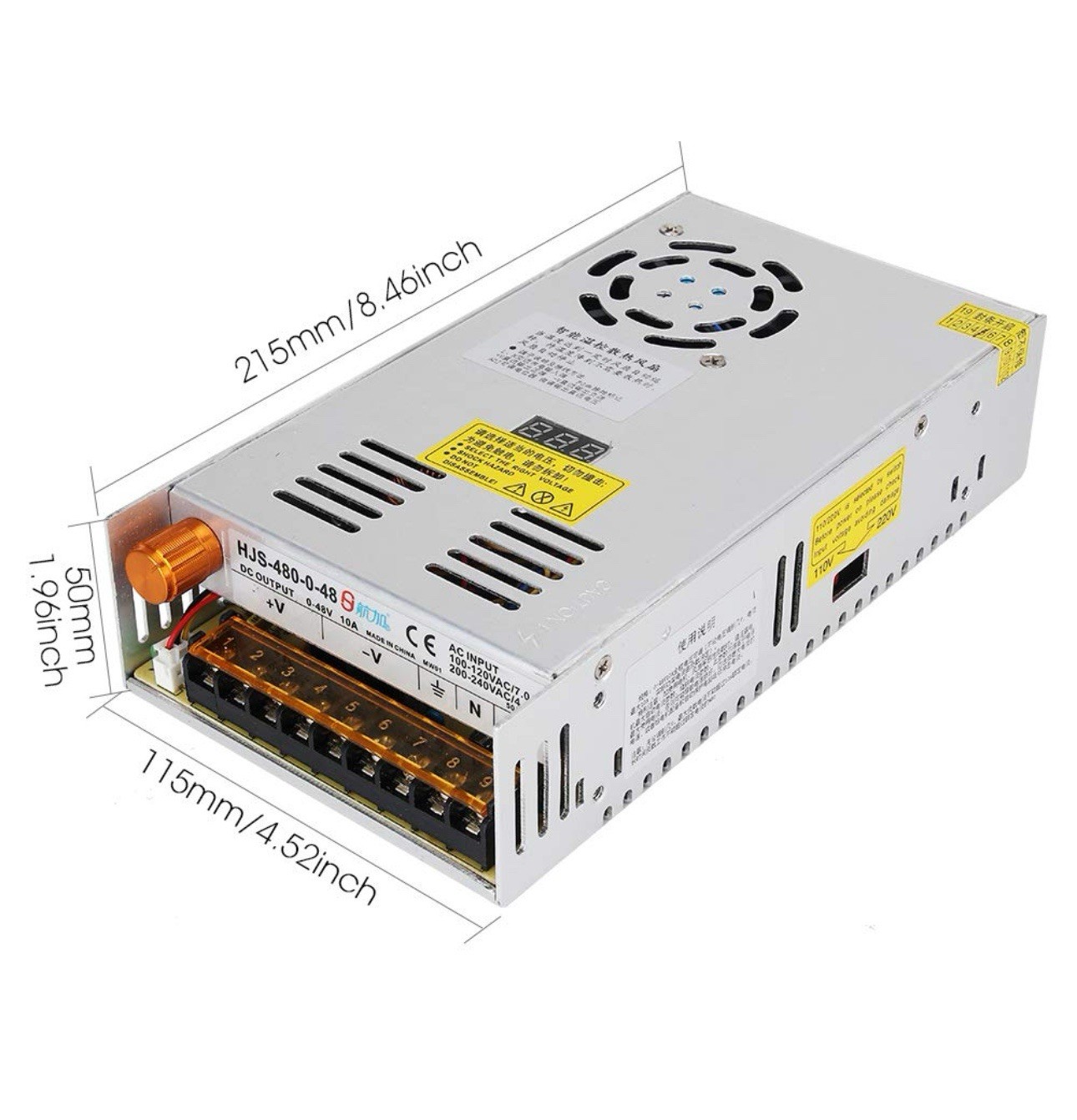 Adjustable Dc Power Voltage Converter Ac 110v220v To Dc 048v 10a Module Switchin