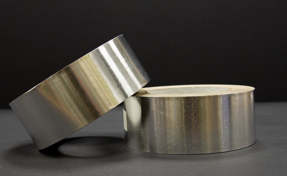 12 Rolls of Silver HVAC Aluminum Foil Tape – 1.89″ x 50 yds