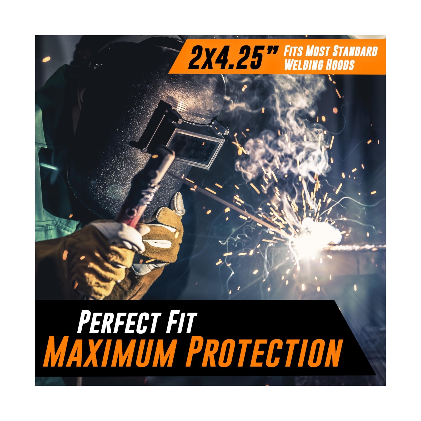 Mutt Tools 25 Pack Clear Welding Lenses 2×4.25 – Premium 0.04″ … FAST USA SHIP