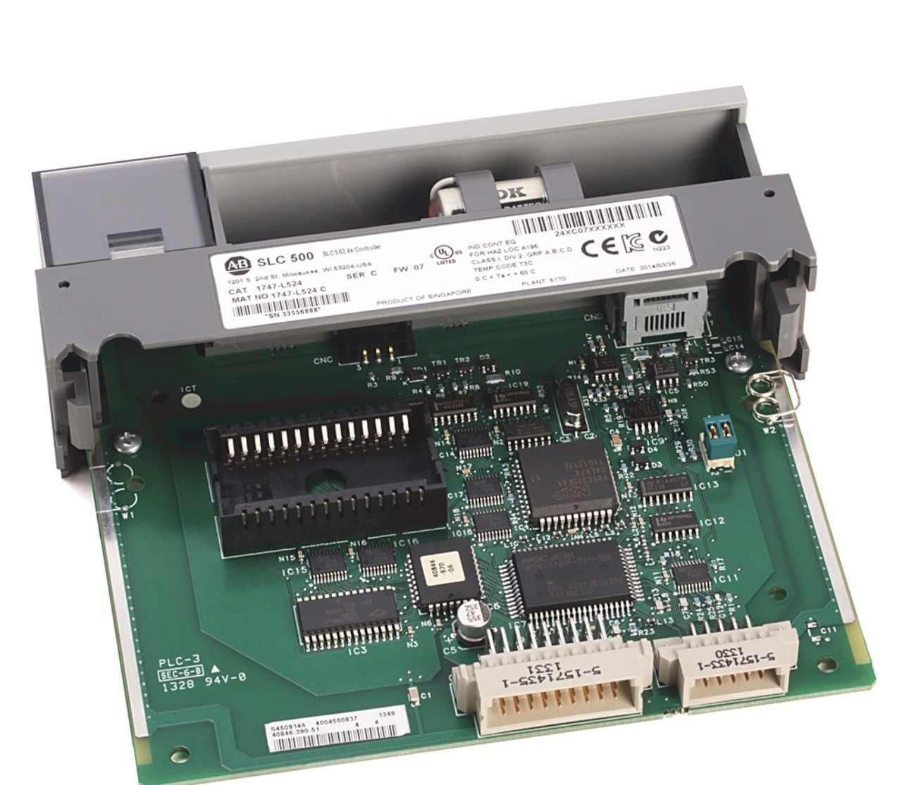 Allen-Bradley 1747-L524 SER ASLC 500 5/03 CPU Processor Unit 1747L532
