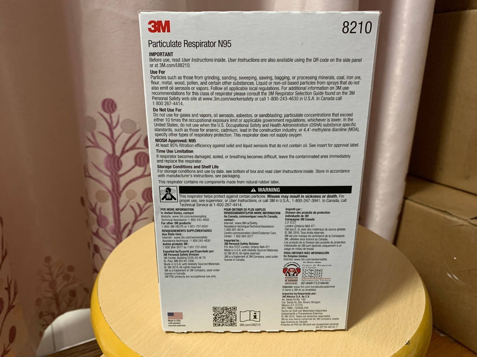 3M 8210 N95 Particulate Respirator Mask 19 Masks/Pack EXP 02/2027 PPE Authentic