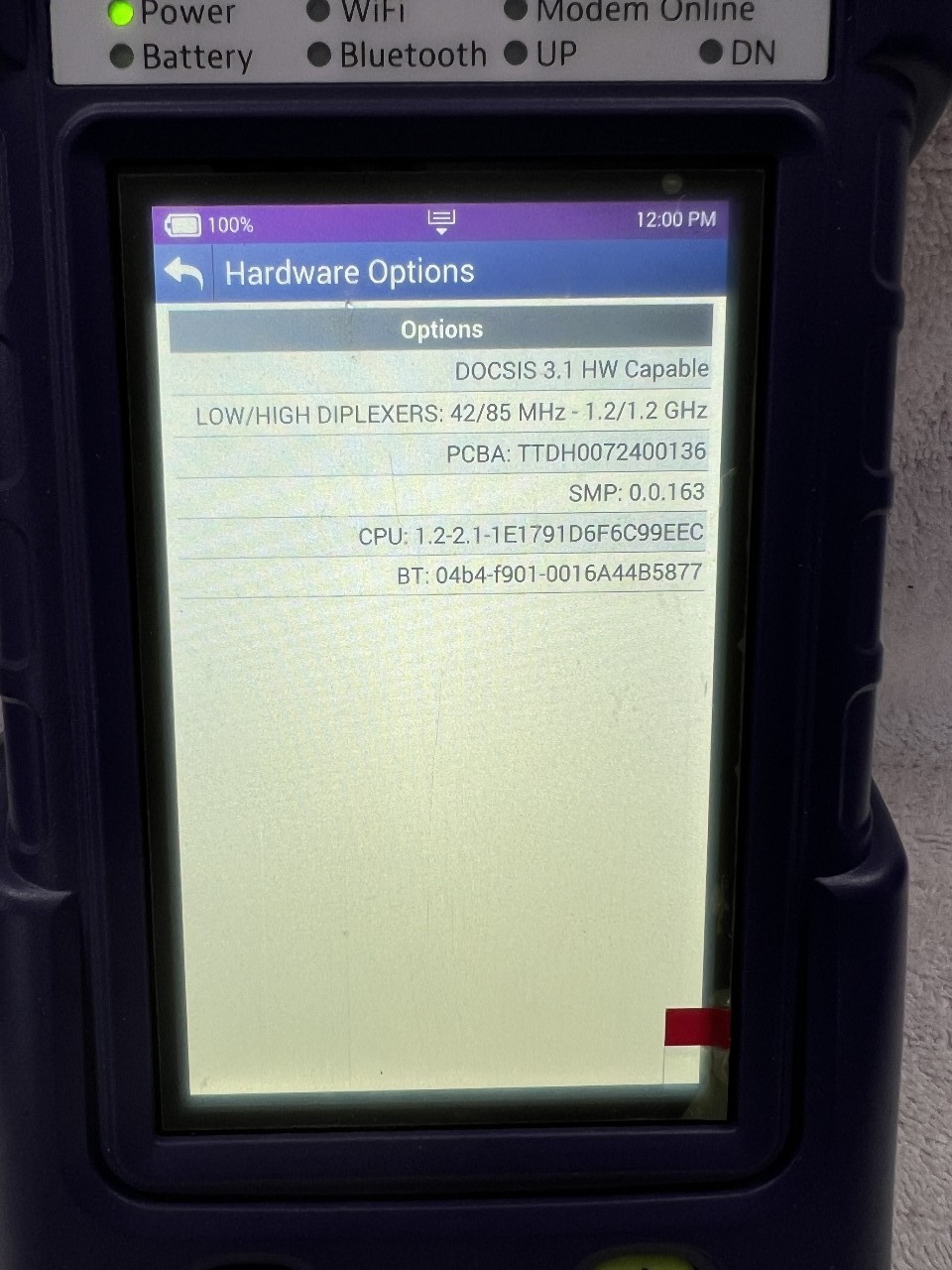 Viavi ONX-220 Base Service meter with charger