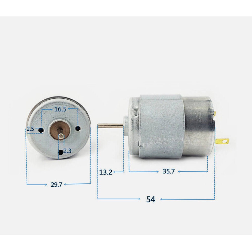 RS-385PV-2270 DC 6V-24V Miniature Motor Replacement for Mabuchi