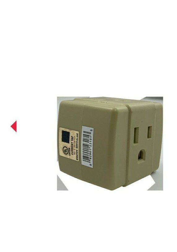 10 Pack Grounded 3 Outlet Adaptor Tap Cube 15amp 1875 watts Ivory