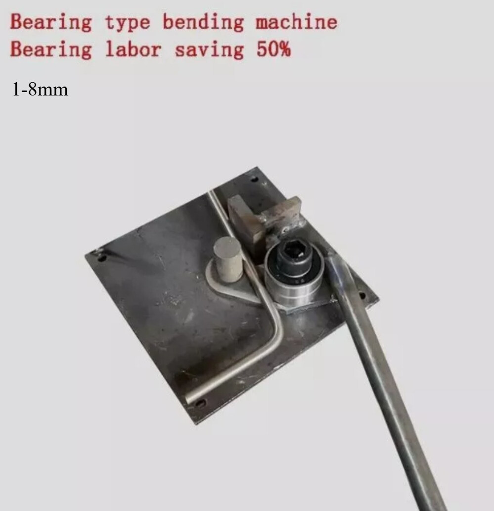 1X Manual Steel Bar Bender Portable Construction Building Bending Machine 1-8mm