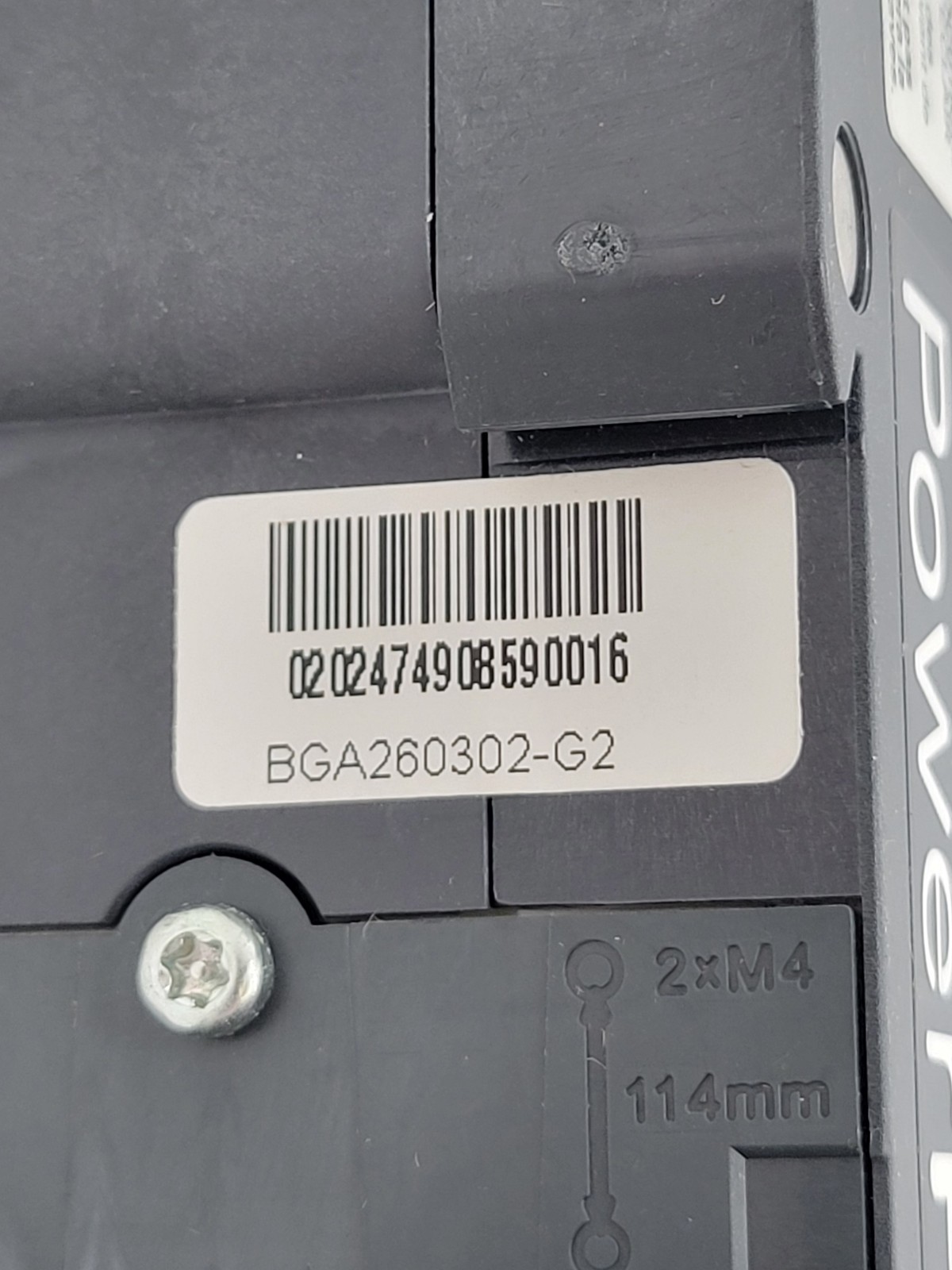 Square D BGA260302 PowerPact I-Line Circuit Breaker 30A 2P 600V 18KA BG30 Green