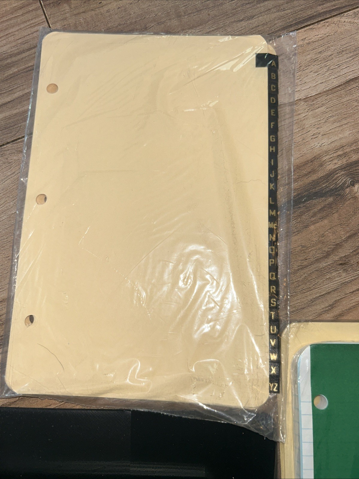 New Vintage Boorum & Pease Ring Book Sheets And 3 Ring Binder