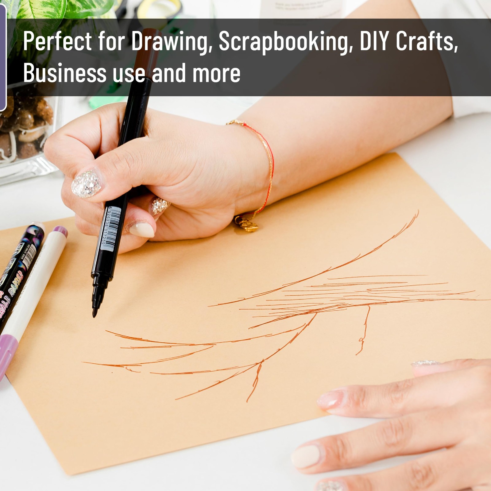 60 Sheets Brown Kraft Cardstock 8.5×11 Inch Printer Paper for Invitations Crafts