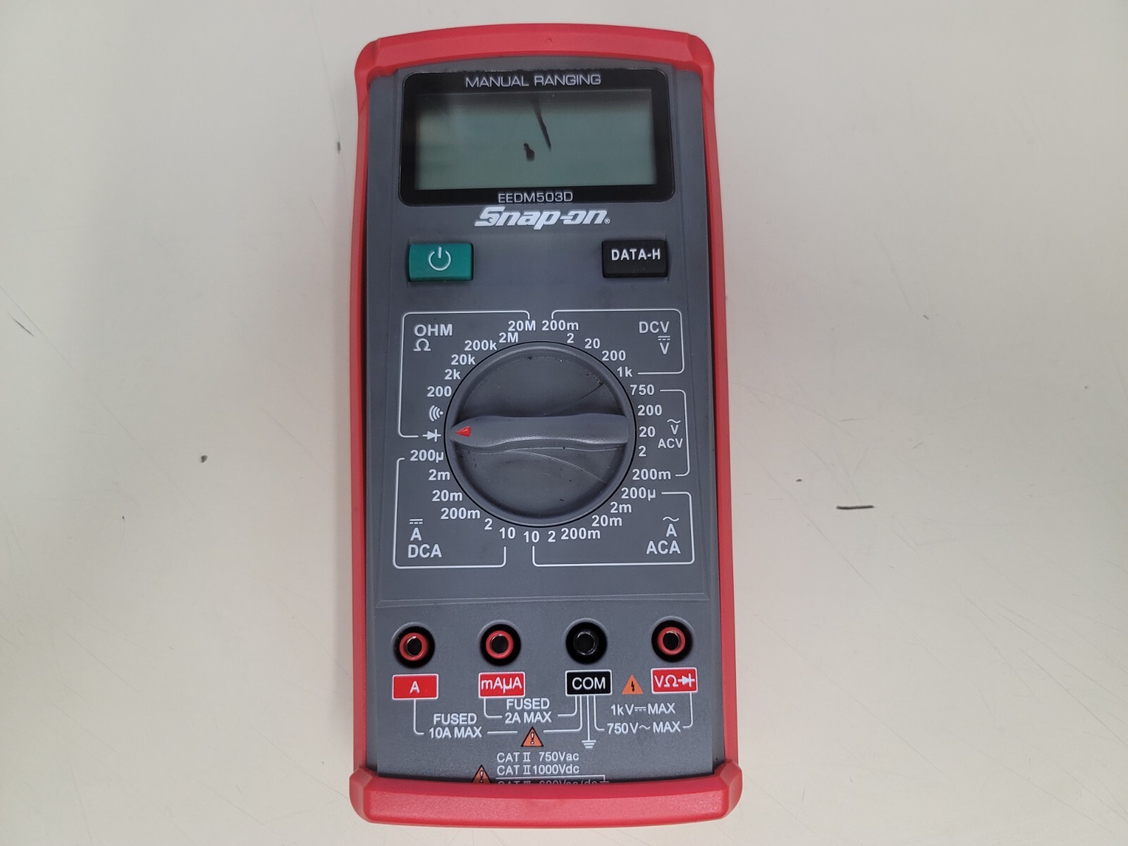 Snap-On EEDM503D Manual Ranging Digital Multimeter parts or repair T5