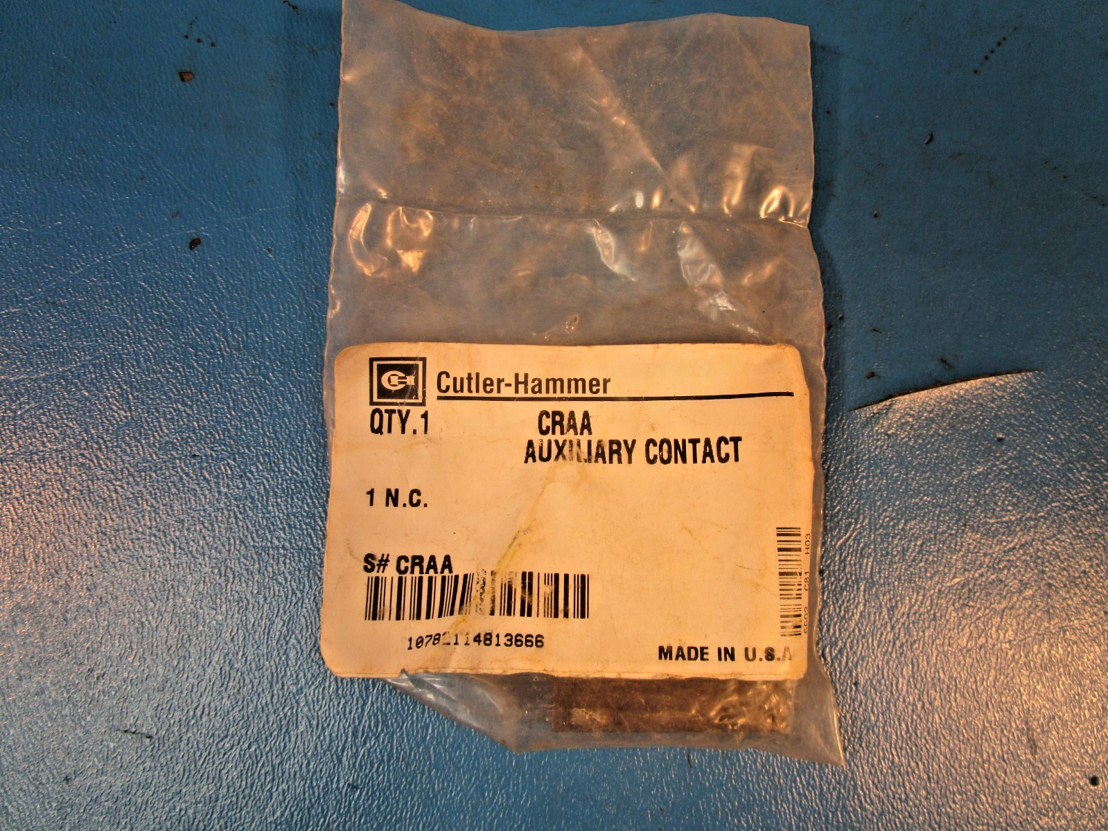 ABB SK-616-001-B, Cutler Hammer CRAA Auxiliary Contact, 1NC 4P AUX CONTACT KIT