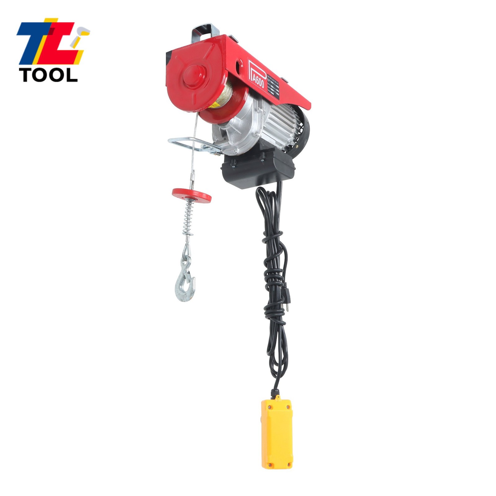 1320lbs/600kg Mini Electric Hoist 14ft Wired Remote Control 110V 1200W