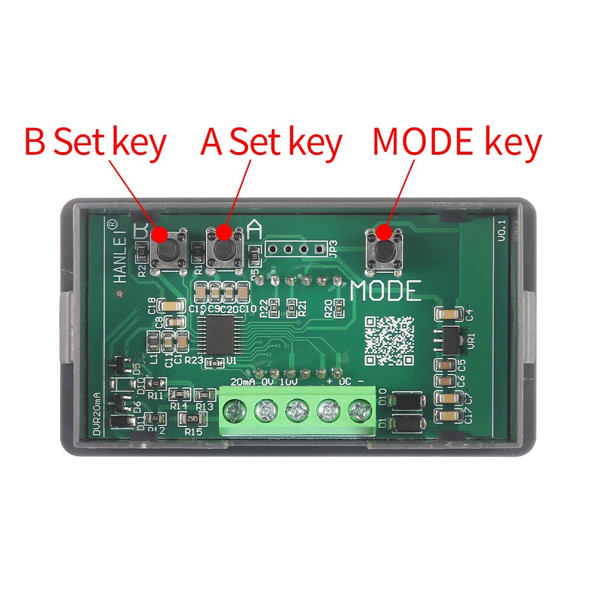 Digital Display 0-10V 4-20mA 0-20mA Voltage Amps Anglog Input Meter For Sensor