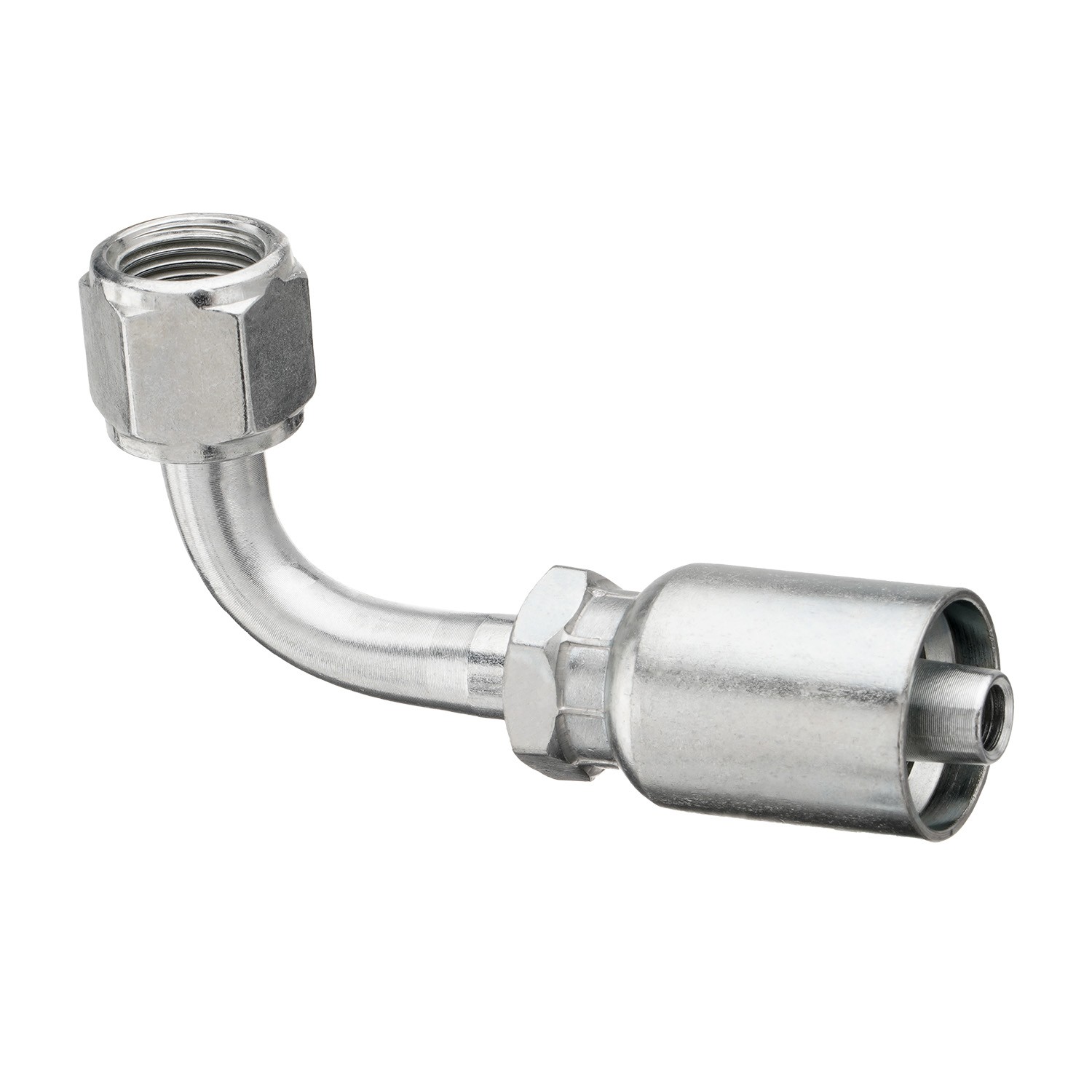 10X 1/4″ JIC 37° Female 90° Hydraulic Hose Fittings For 1/4″ I.D. Hydraulic Hose