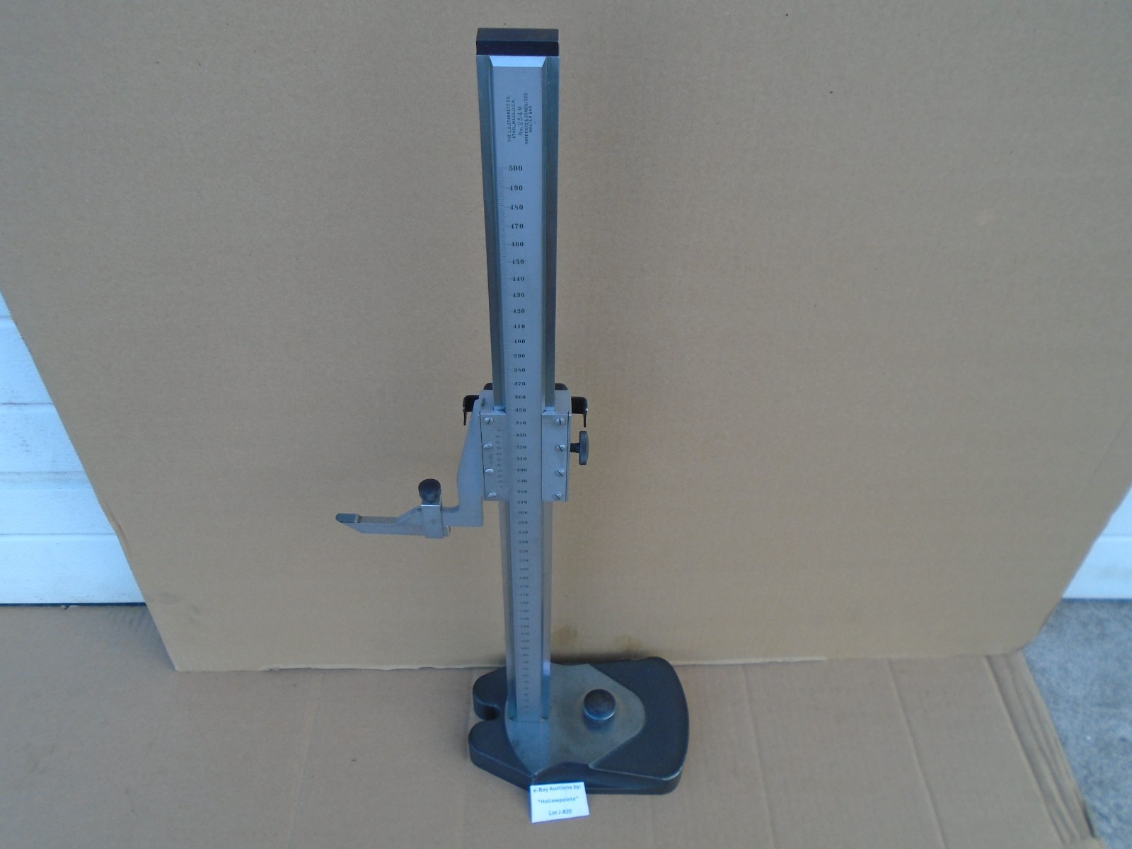 Starrett No. 254M METRIC Master Vernier Height Gage Gauge 0 – 500MM .02mm J820