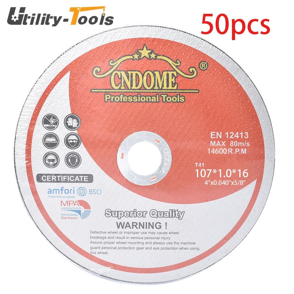 50Pcs 4″×.040″×5/8″ Cut off Wheel – Metal & Stainless Steel Thin Cutting Discs