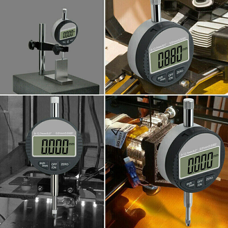LCD Digital Dial Test Indicator DTI Gauge Range 0-12.7 mm Measuring Range Probe
