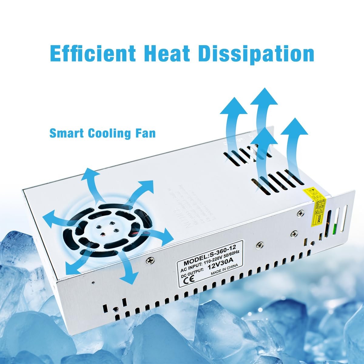 Ac 110v/220v To Dc 12v 30a 360w Universal Regulated Switching Power Supply Trans