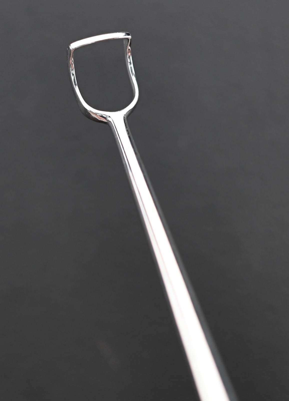 Jarit 430-145 Barnhill Adenoid Curette, Size 0, Curved, 10.5 mm Tip/Jaw, 216 mm