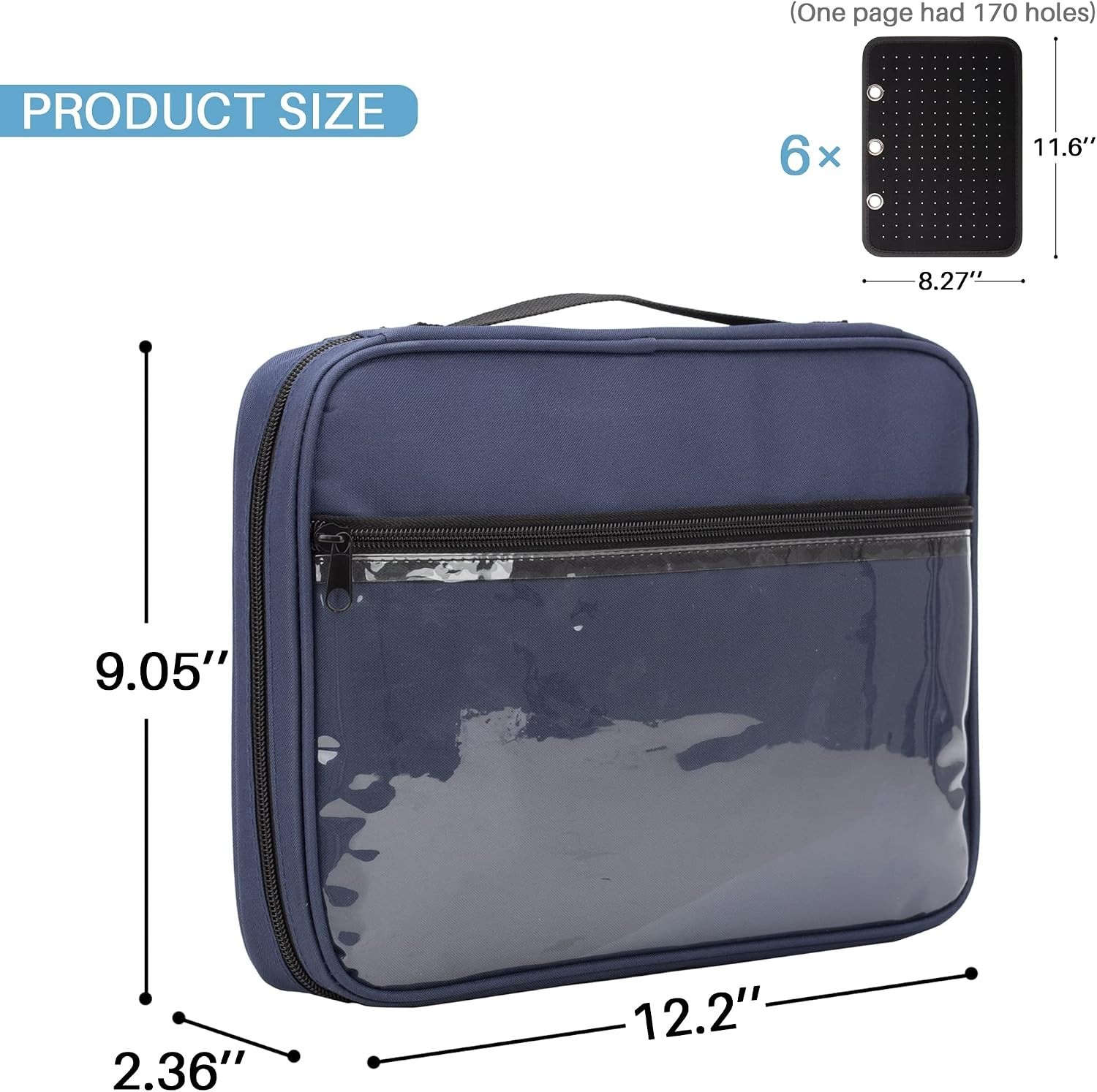 Versatile 3-Ring Enamel Pin Storage Case – Compact Design for Travel and Display
